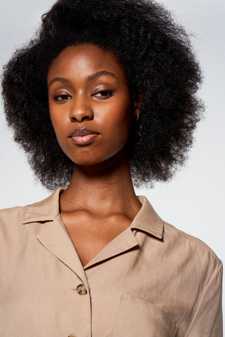 Chemisier (manches courtes) Beige - Astrid Black Label