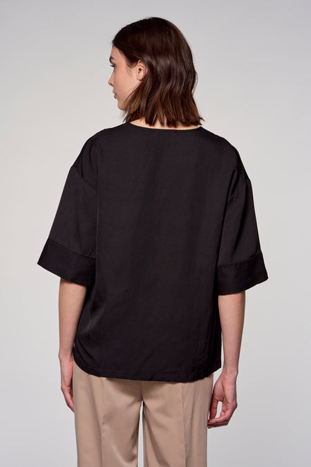 Chemisier (manches courtes) Noir - Astrid Black Label