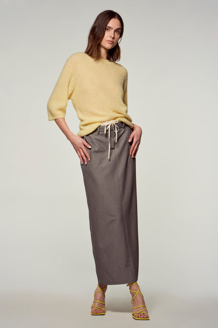 Rok (lang) Grijs - Astrid Black Label