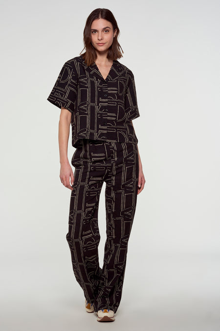 Chemisier (manches courtes) Noir - Astrid Black Label