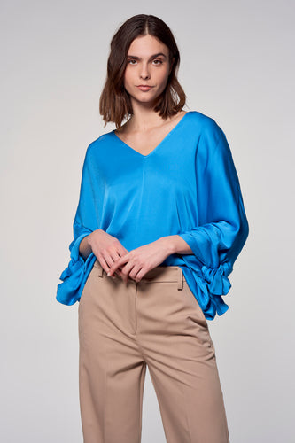 Blouse - blauw - Astrid Black Label
