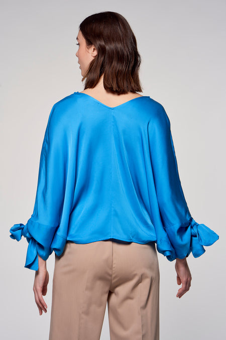 Blouse (lange mouwen) Blauw - Astrid Black Label