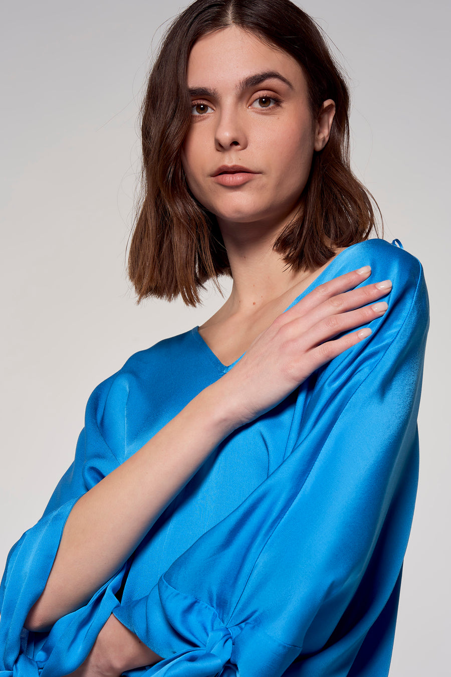 Blouse - blauw - Astrid Black Label