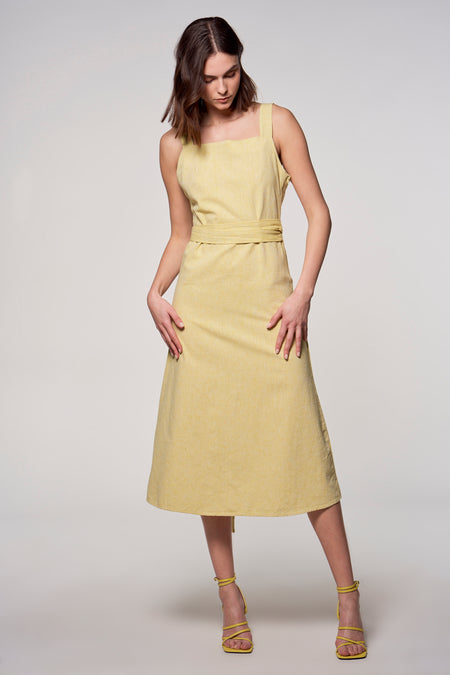 Robes sans manches Jaune - Astrid Black Label