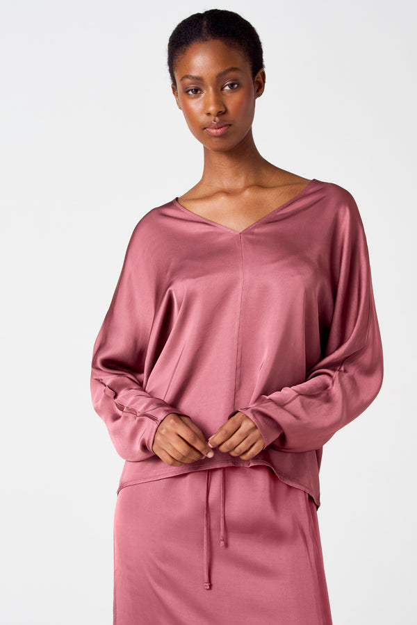 Blouse (lange mouwen) Roze - Astrid Black Label
