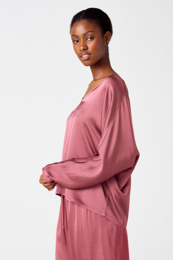 Blouse (lange mouwen) Roze - Astrid Black Label