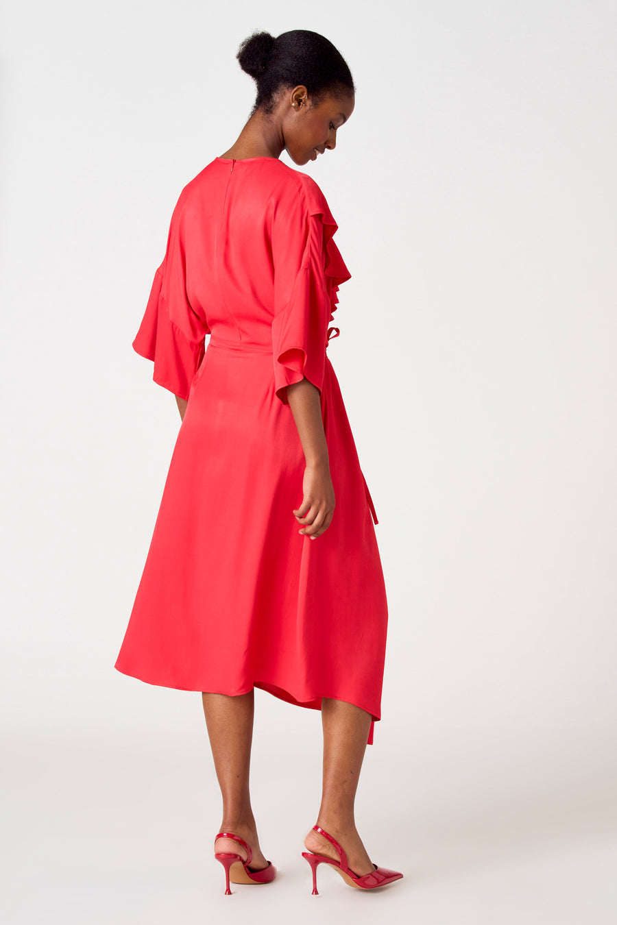 Robe à manches courtes - rose
