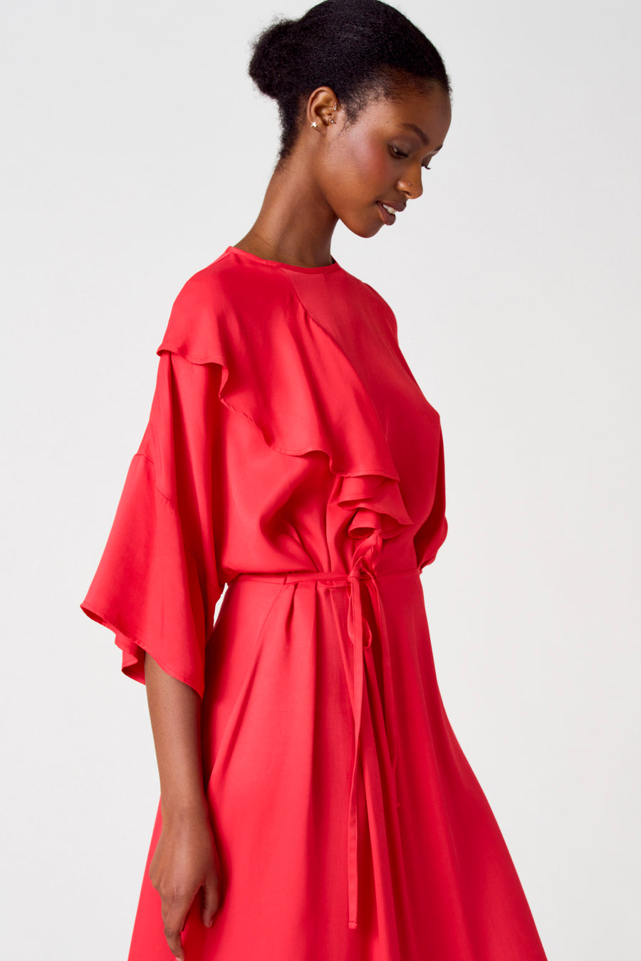 Robe à manches courtes - rose