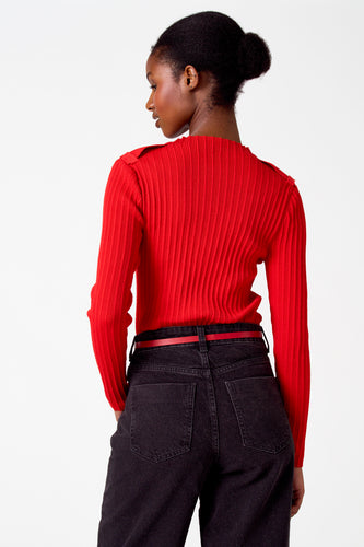 Pull à col rond - Rouge - Astrid Black Label