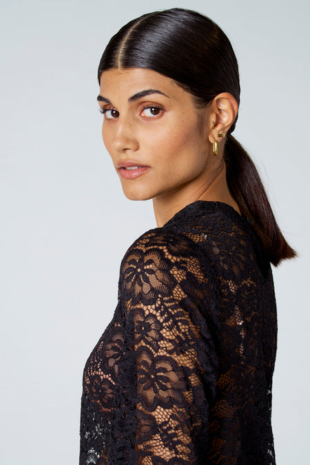 Top (lange mouwen) Zwart - Astrid Black Label