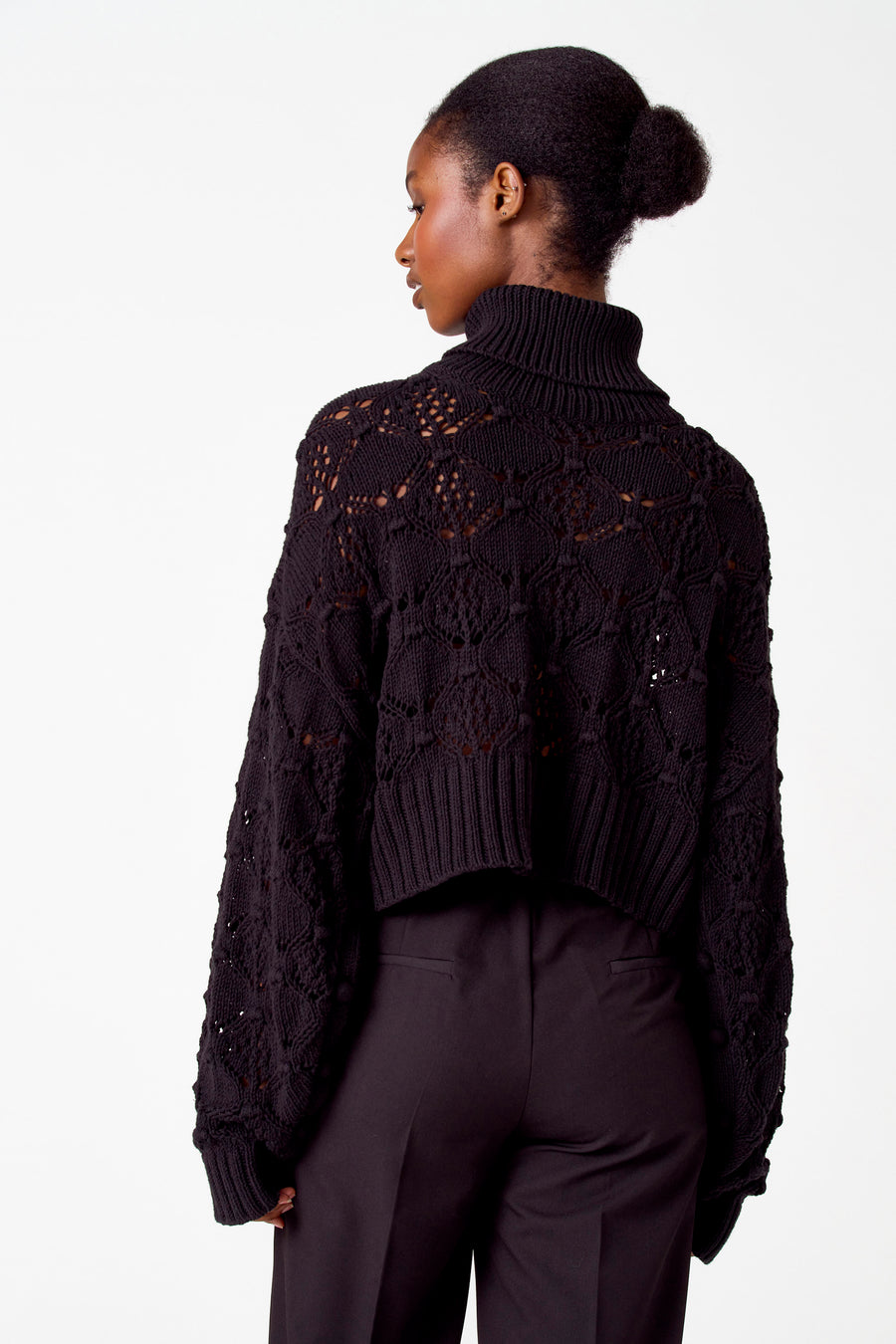 Pull à col roulé - noir - Astrid Black Label