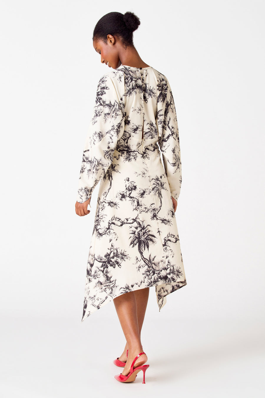 Kleedje met lange mouwen - ecru - Astrid Black Label