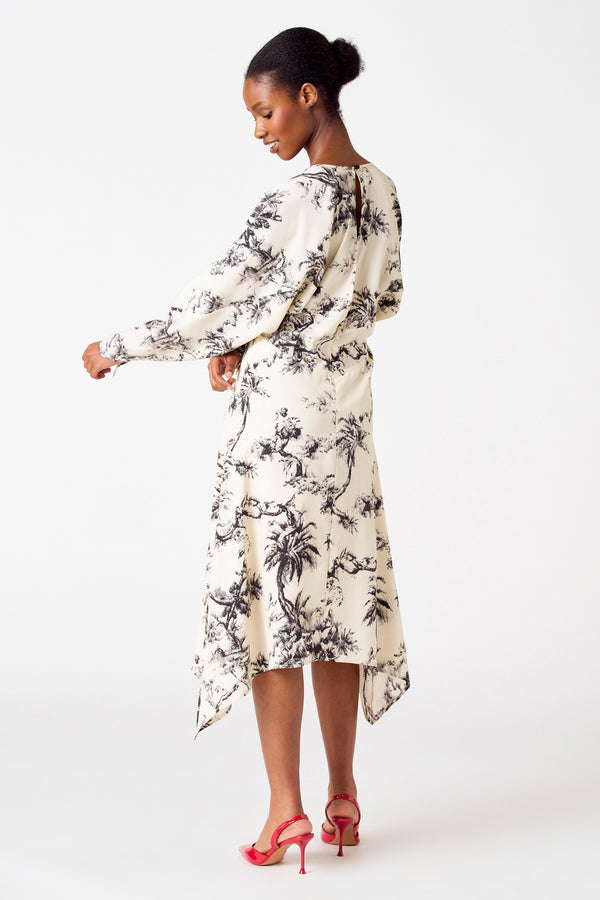 Kleedjes (lange mouwen) Ecru - Astrid Black Label