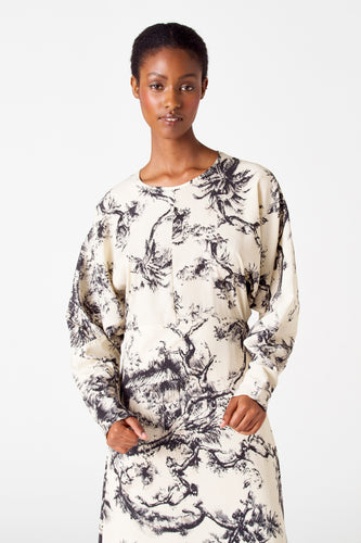 Kleedje met lange mouwen - ecru - Astrid Black Label