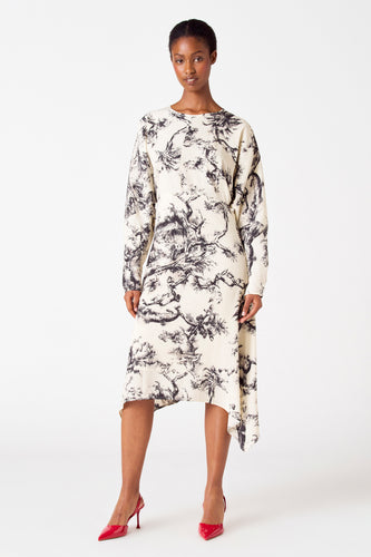 Kleedje met lange mouwen - ecru - Astrid Black Label