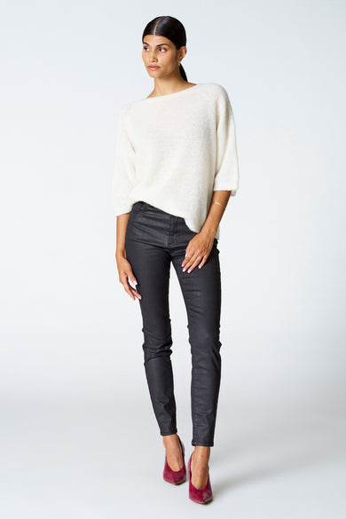 Trui met ronde hals Ecru - Astrid Black Label