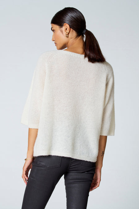 Trui met ronde hals Ecru - Astrid Black Label