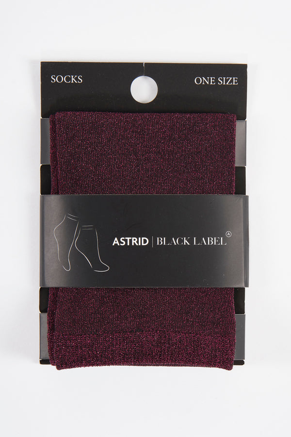 Sokken Bordeaux - Astrid Black Label