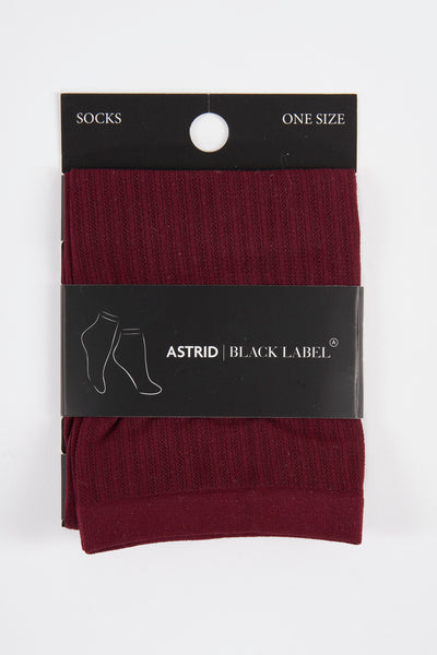 Chaussettes Bordeaux - Astrid Black Label