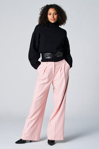 Pull met rolkraag - zwart
