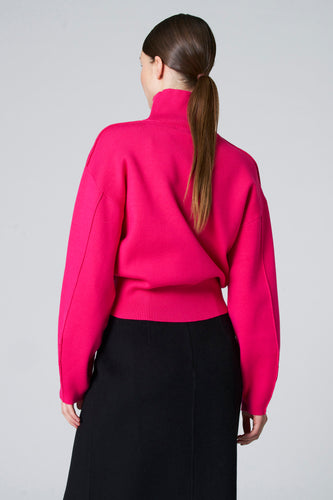 Pull met rolkraag - roze - Astrid Black Label