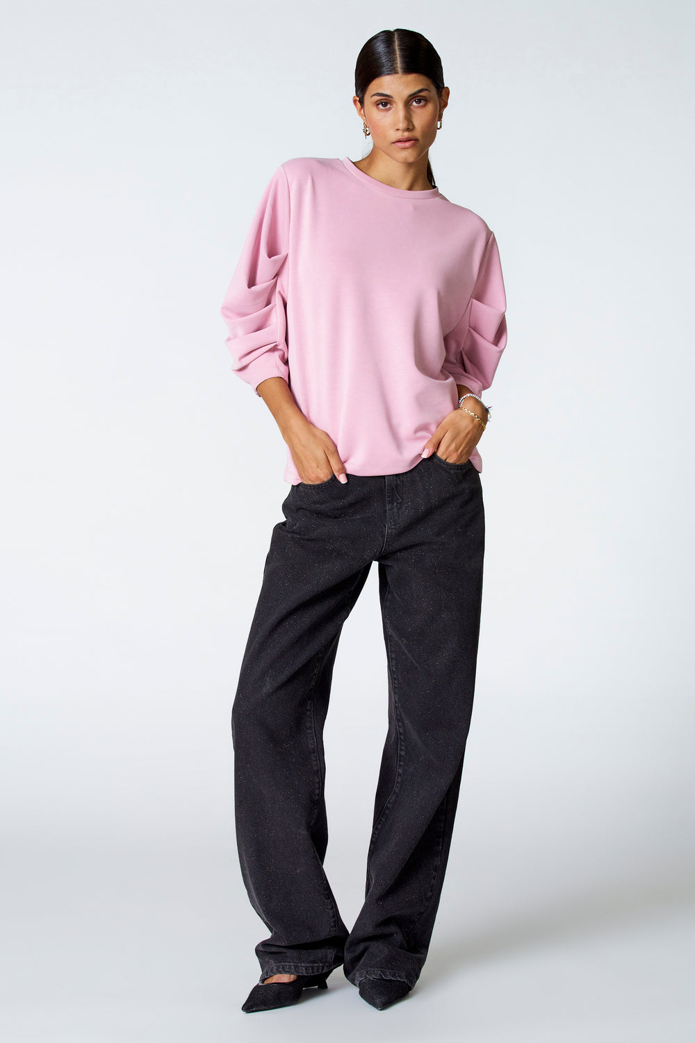 Jeans straight Black denim - Astrid Black Label