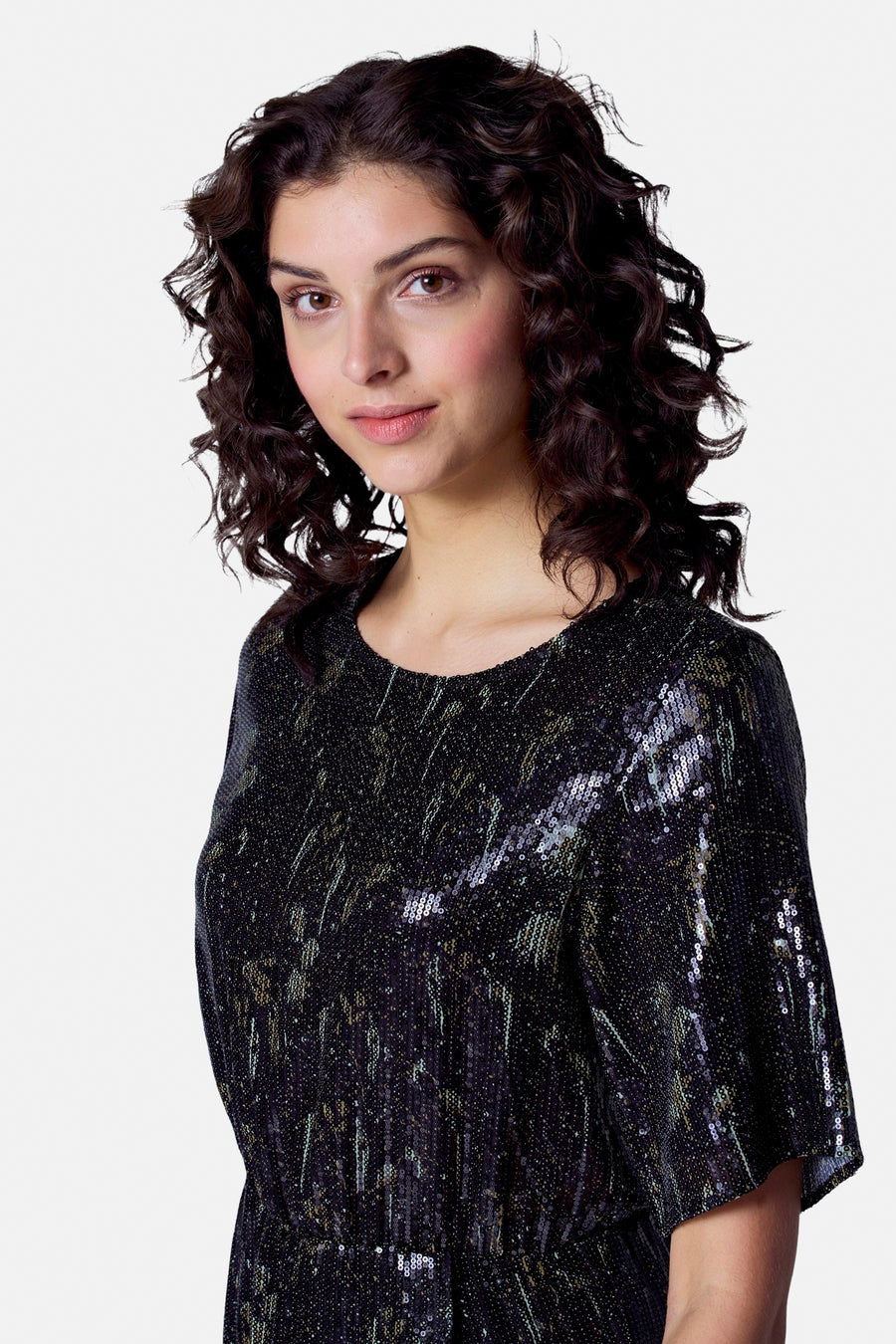 Robe à manches courtes - Noir - Astrid Black Label