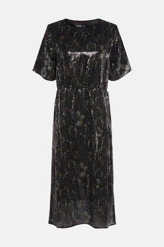 Robe à manches courtes - Noir - Astrid Black Label