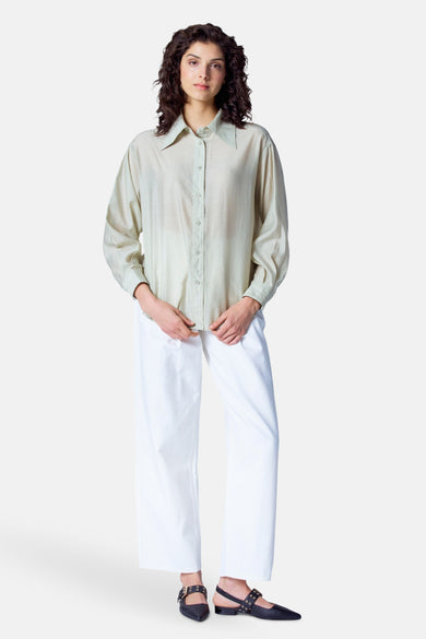 Blouse à manches longues - vert