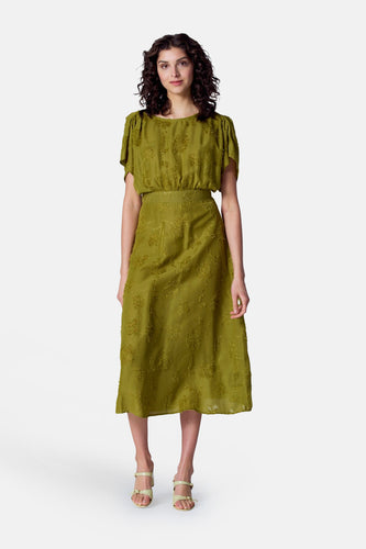 Kleedje met korte mouwen - groen - Astrid Black Label