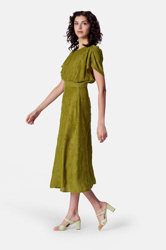 Robe à manches courtes - vert