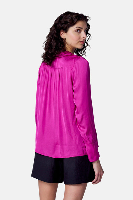 Blouse (lange mouwen) Roze - Astrid Black Label