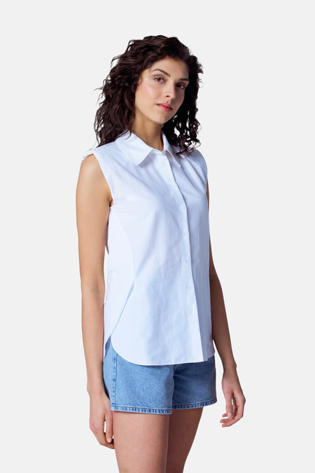 Chemisier (manches courtes) Blanc - Astrid Black Label