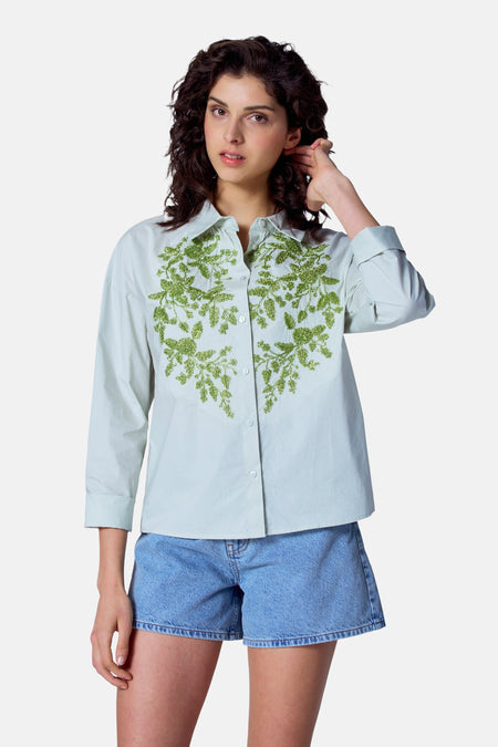 Blouse (lange mouwen) Groen - Astrid Black Label