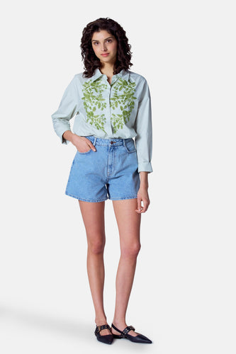 Blouse met lange mouwen - groen