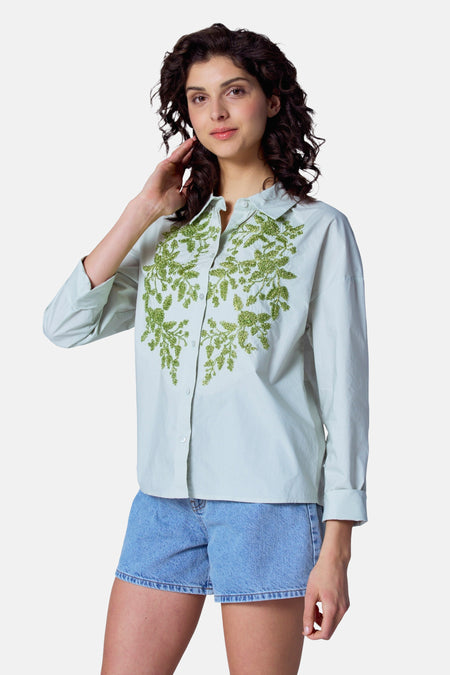 Blouse (lange mouwen) Groen - Astrid Black Label