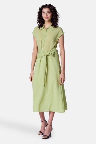 Robe à manches courtes - vert
