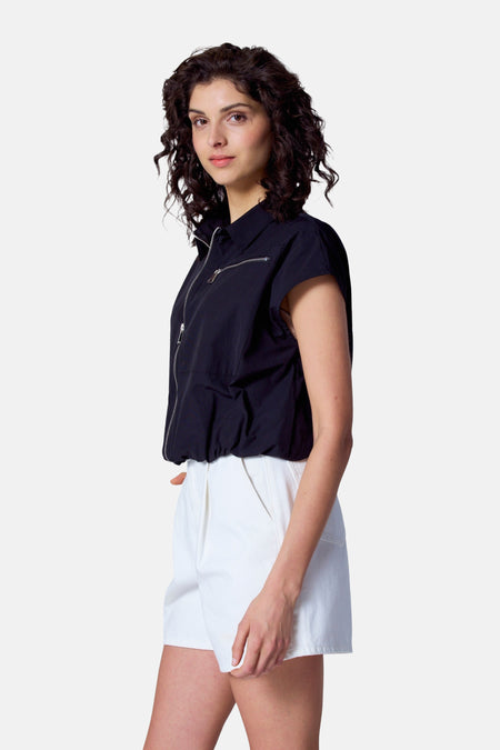 Chemisier (manches courtes) Noir - Astrid Black Label