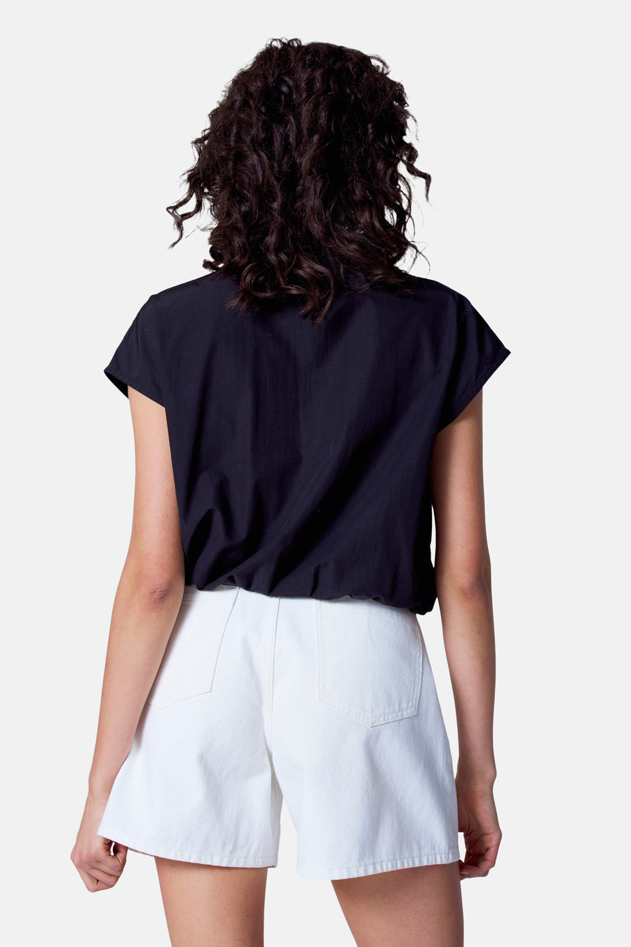 Blouse met korte mouwen - Zwart - Astrid Black Label - 4