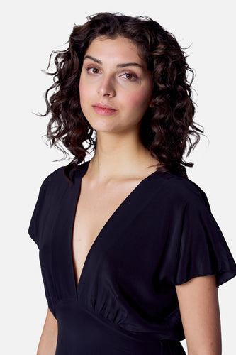 Robe à manches courtes - Noir - Astrid Black Label