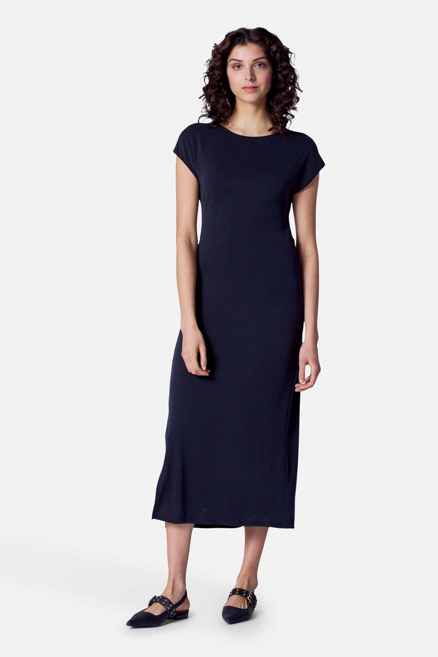 Robe à manches courtes - Noir - Astrid Black Label