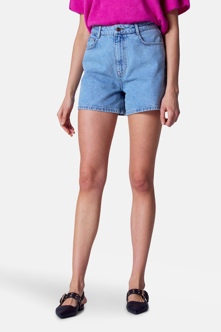 Short - Mid blue denim - Astrid Black Label