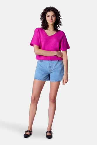 Short - Mid blue denim - Astrid Black Label