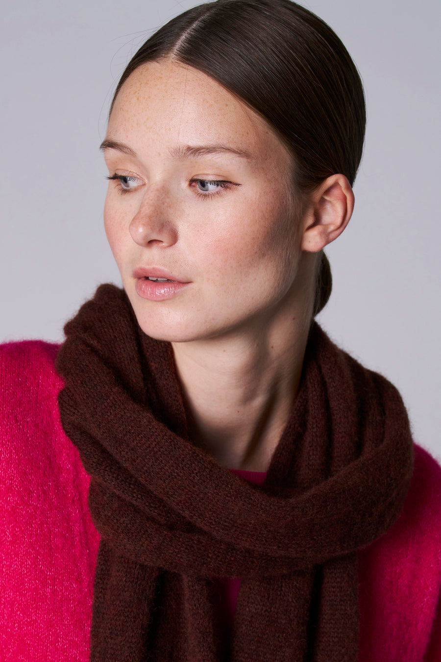 Sjaal - bruin - Astrid Black Label