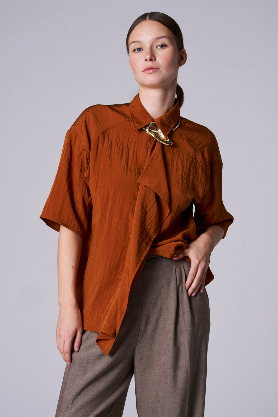 Blouse - Brun - Astrid Black Label