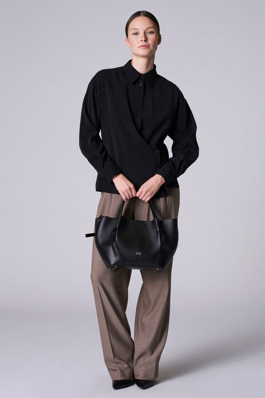 Blouse met lange mouwen - Zwart