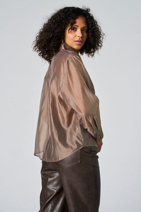 Chemisier (manches longues) Taupe - Astrid Black Label