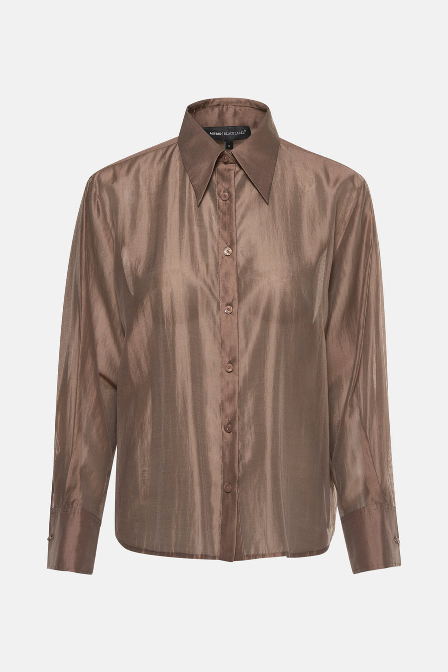 Blouse met lange mouwen - taupe - Astrid Black Label
