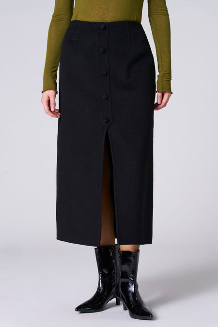 Jupe 3/4 Black denim - Astrid Black Label
