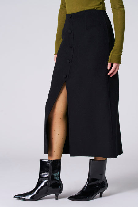 Jupe 3/4 Black denim - Astrid Black Label